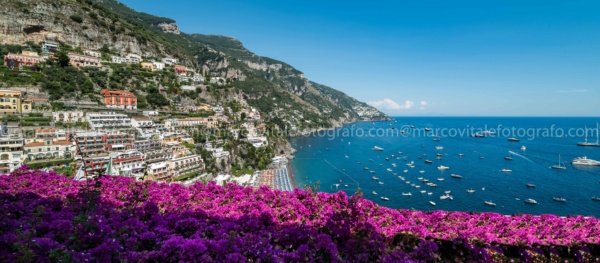 Foto di Positano stmpata su Forex